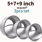 Cake Pan Set - 3 Pcs. Bakeware with Removable Base Kitchen Essentials