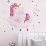 Cartoon Unicorn Wall Stickers for Baby Nursery Kitchen Essentials