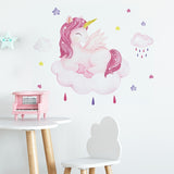 Cartoon Unicorn Wall Stickers for Baby Nursery Kitchen Essentials