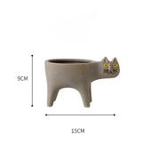 Ceramic Cat Plant Pot for the Kitchen Kitchen Essentials