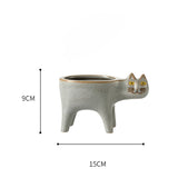 Ceramic Cat Plant Pot for the Kitchen Kitchen Essentials