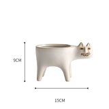 Ceramic Cat Plant Pot for the Kitchen Kitchen Essentials