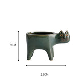 Ceramic Cat Plant Pot for the Kitchen Kitchen Essentials