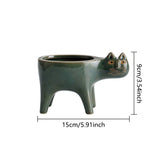 Ceramic Cat Plant Pot for the Kitchen Kitchen Essentials