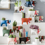 Ceramic Cat Plant Pot for the Kitchen Kitchen Essentials