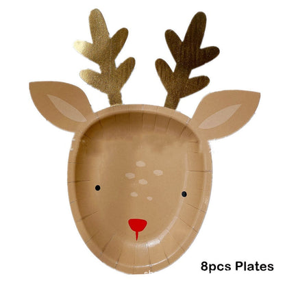 Children's Christmas Disposable Tableware Kitchen Essentials