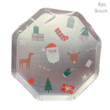 Children's Christmas Disposable Tableware Kitchen Essentials