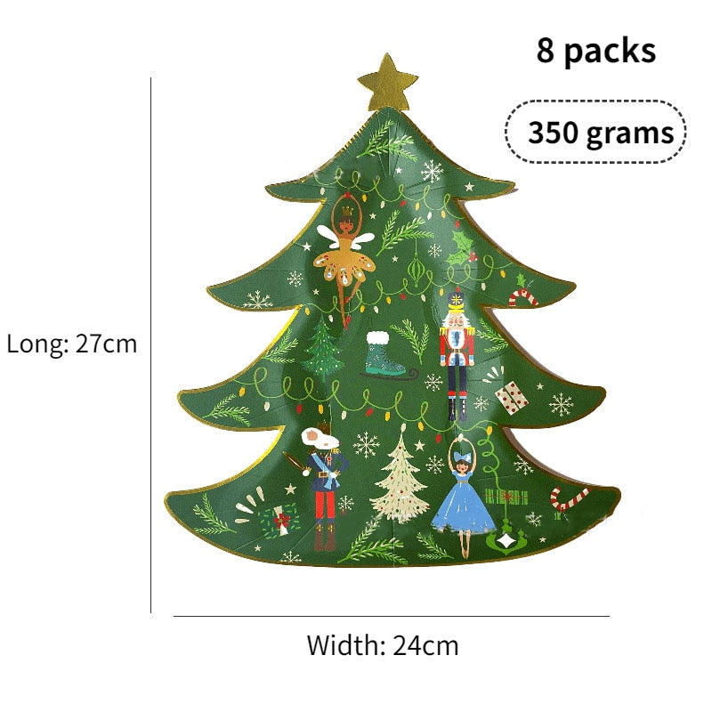 Children's Christmas Disposable Tableware Kitchen Essentials