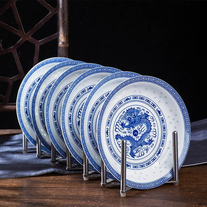 Chinese Blue And White Porcelain Dinner Kitchen Essentials