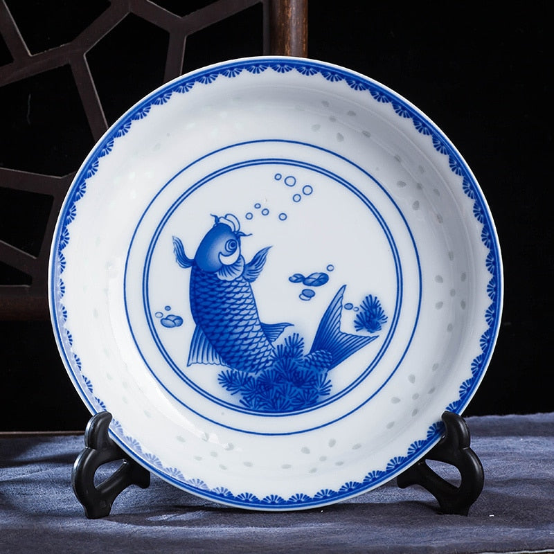 Chinese Blue And White Porcelain Dinner Kitchen Essentials