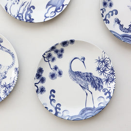 Chinese Ceramic Dinner Plates Blue And White Kitchen Essentials