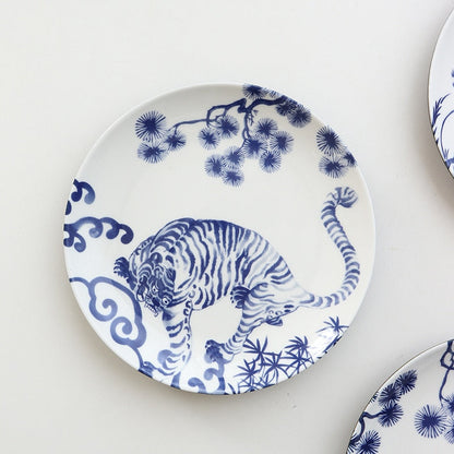 Chinese Ceramic Dinner Plates Blue And White Kitchen Essentials
