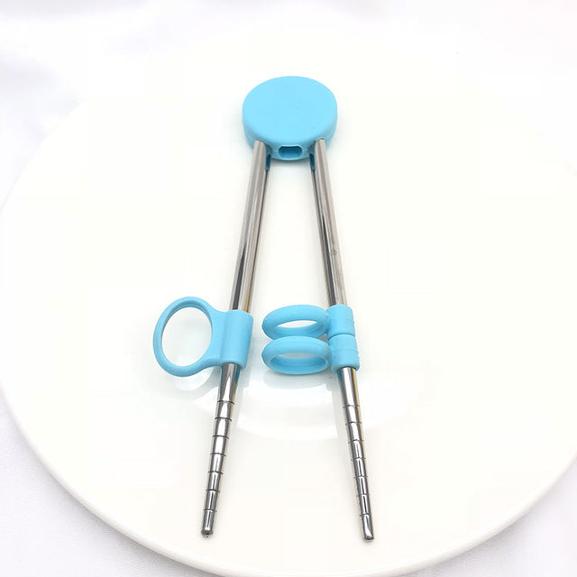 Chopstick Training - Stainless Steel Chop Sticks For Children eprolo