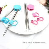 Chopstick Training - Stainless Steel Chop Sticks For Children eprolo
