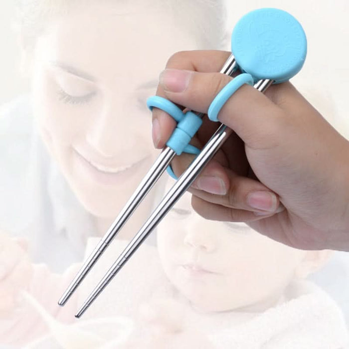 Chopstick Training - Stainless Steel Chop Sticks For Children eprolo
