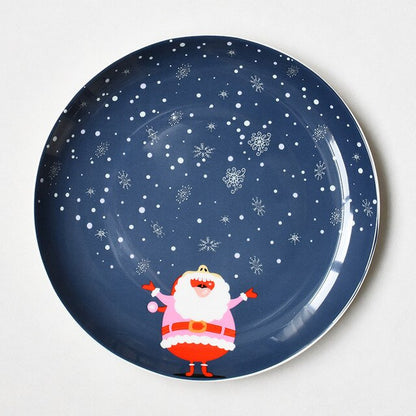 Christmas Ceramic Plate Plates Kitchen Essentials