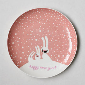 Christmas Ceramic Plate Plates Kitchen Essentials