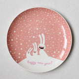 Christmas Ceramic Plate Plates Kitchen Essentials