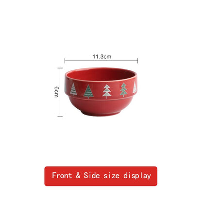 Christmas Ceramic Tableware Kitchen Essentials