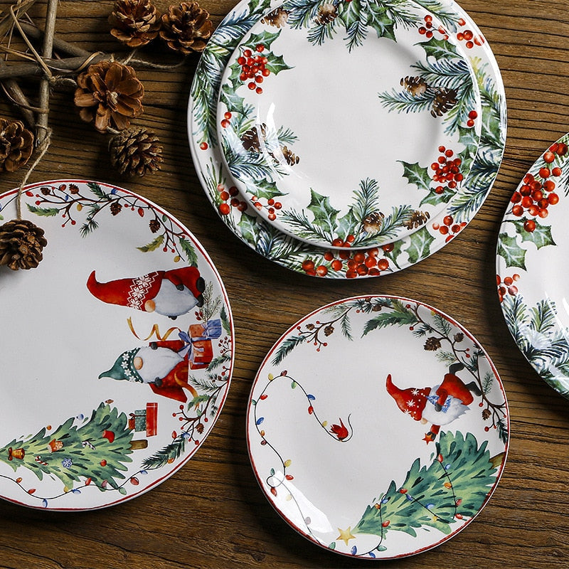 Christmas Ceramic Tableware Kitchen Essentials