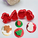 Christmas Cookie Mold 4PCS Set Kitchen Essentials