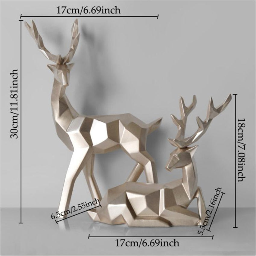 Christmas Deer Reindeer Figurines Kitchen Essentials