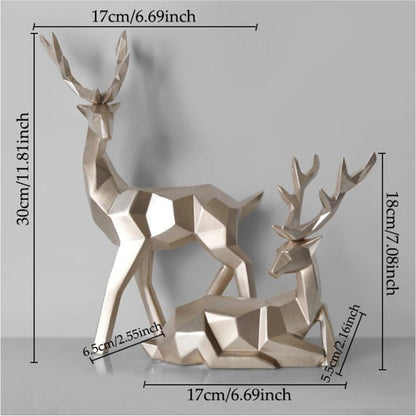 Christmas Deer Reindeer Figurines Kitchen Essentials
