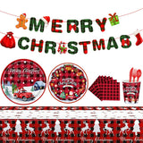 Christmas Disposable Birthday Tableware Kitchen Essentials