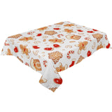 Christmas Gingerbread Waterproof Tablecloth Kitchen Essentials