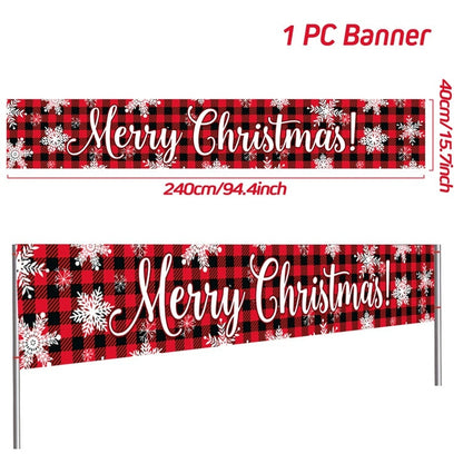 Christmas Outdoor Banner For Home Kitchen Essentials