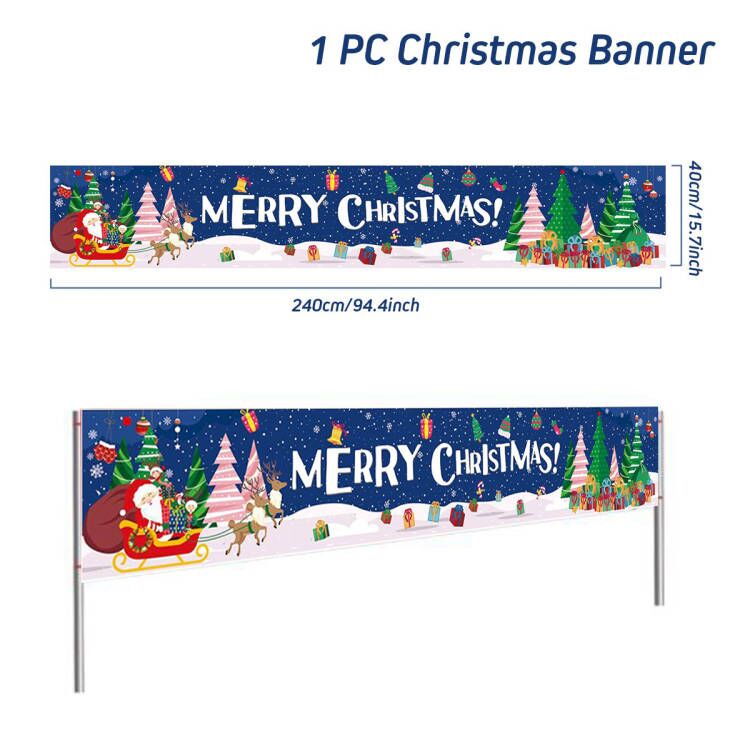 Christmas Outdoor Banner For Home Kitchen Essentials