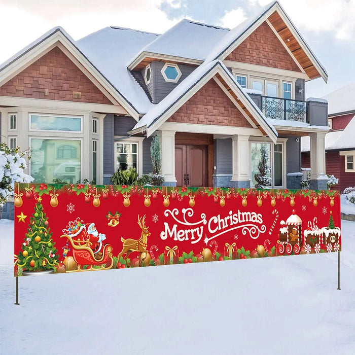 Christmas Outdoor Banner For Home Kitchen Essentials
