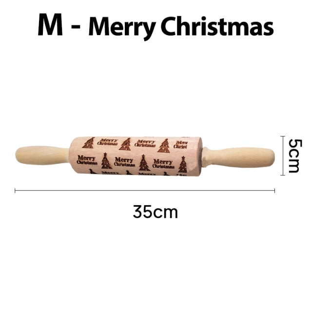 Christmas Rolling Pins for Baking Kitchen Essentials