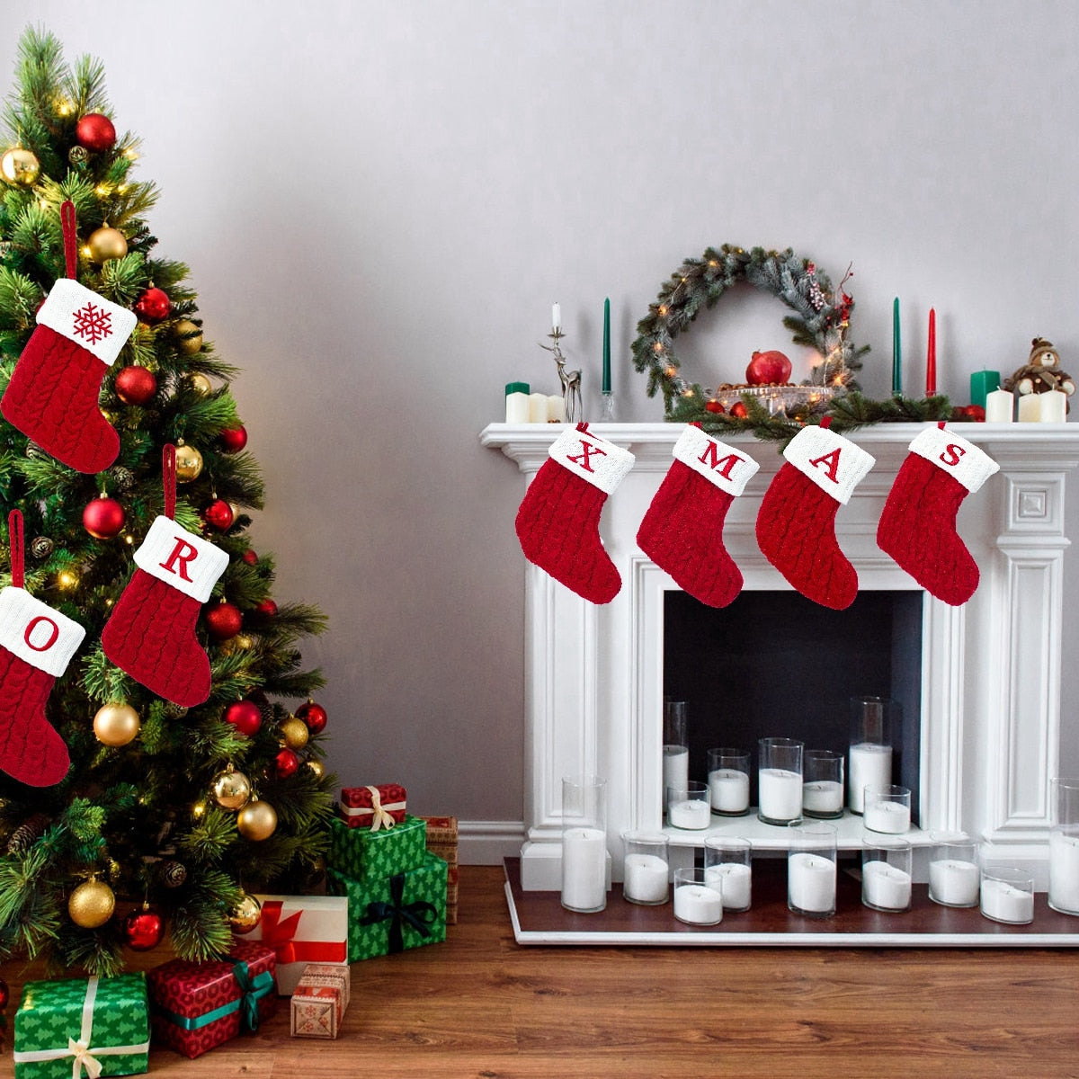 Christmas Stocking Decorations Kitchen Essentials