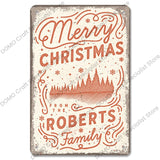 Christmas Vintage Metal Tin Signs Kitchen Essentials
