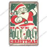 Christmas Vintage Metal Tin Signs Kitchen Essentials