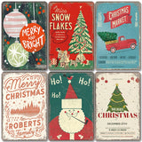 Christmas Vintage Metal Tin Signs Kitchen Essentials