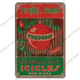 Christmas Vintage Metal Tin Signs Kitchen Essentials