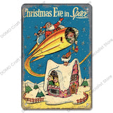 Christmas Vintage Metal Tin Signs Kitchen Essentials