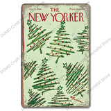 Christmas Vintage Metal Tin Signs Kitchen Essentials