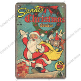 Christmas Vintage Metal Tin Signs Kitchen Essentials