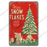 Christmas Vintage Metal Tin Signs Kitchen Essentials