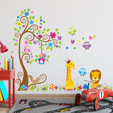 Colourful Trees & Animals Wall Stickers & Decal for Nursery Kitchen Essentials