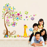 Colourful Trees & Animals Wall Stickers & Decal for Nursery Kitchen Essentials