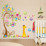 Colourful Trees & Animals Wall Stickers & Decal for Nursery Kitchen Essentials