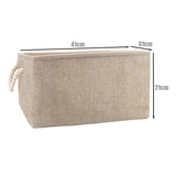 Cotton Linen Folding Storage Basket Kitchen Essentials