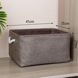 Cotton Linen Folding Storage Basket Kitchen Essentials
