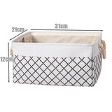 Cotton Linen Folding Storage Basket Kitchen Essentials