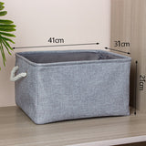 Cotton Linen Folding Storage Basket Kitchen Essentials