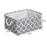 Cotton Linen Folding Storage Basket Kitchen Essentials